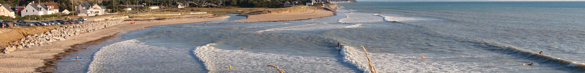 L'embouchure du Thar et la plage de Kairon à Saint-Pair-sur-Mer