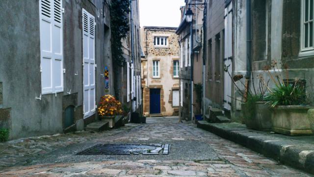 A street in Granville's Upper Town