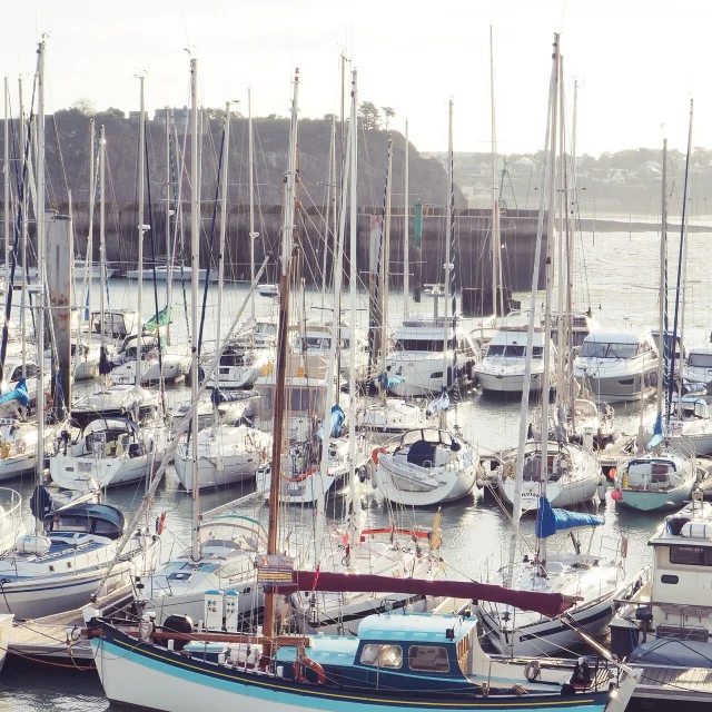 View of Granville marina