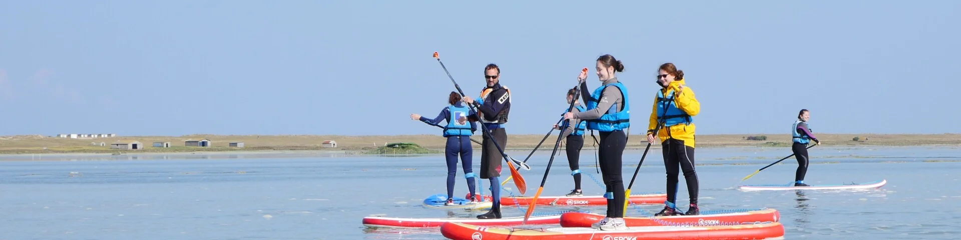 Session de Stand Up Paddle dans le havre de la Vanlée
