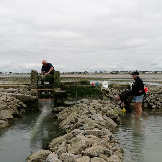 Luc Chatelais sur une pêcherie