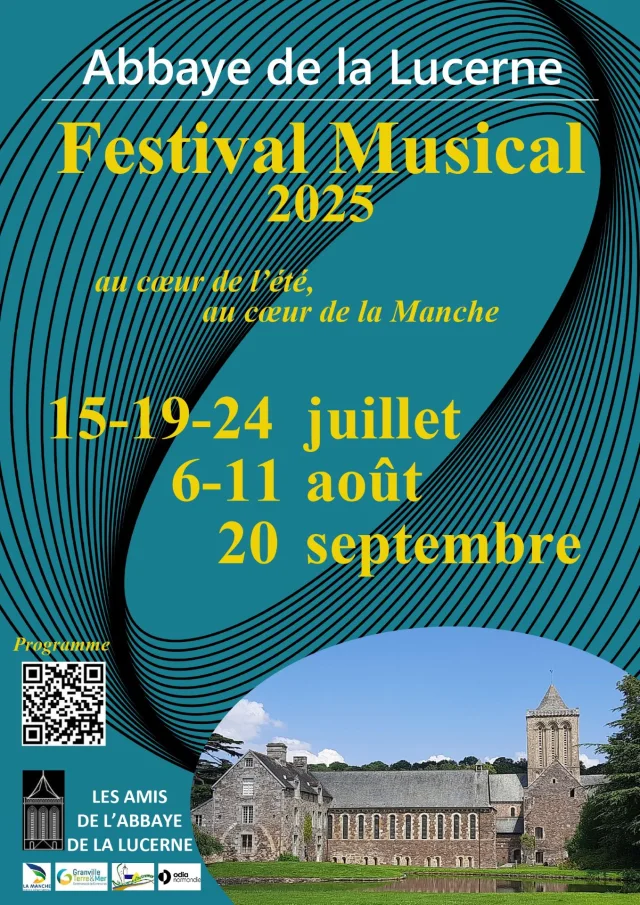 Affiche festival musical de l'Abbaye de La Lucerne 2025
