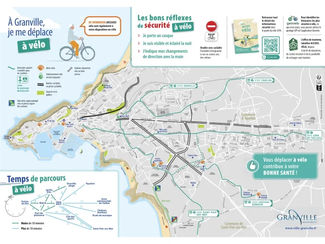 Carte vélo Granville