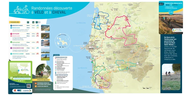 Z Card Granville Terre Et Mer randonnées vélo et cheval