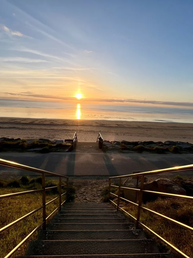 Coucher du soleil des escaliers de Jullouville