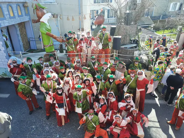Le char du Comité du Calvaire Carnaval de Granville