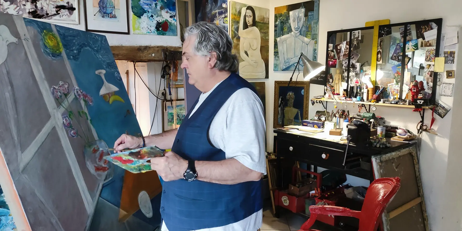 Jean-Francois Hélye, artiste à Cérences