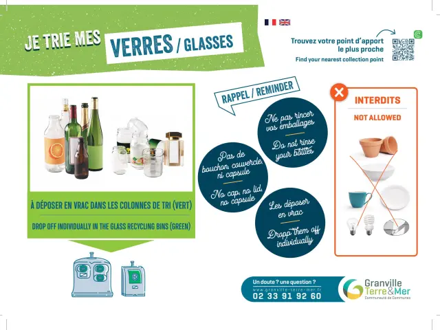 Sticker Dechets Verres