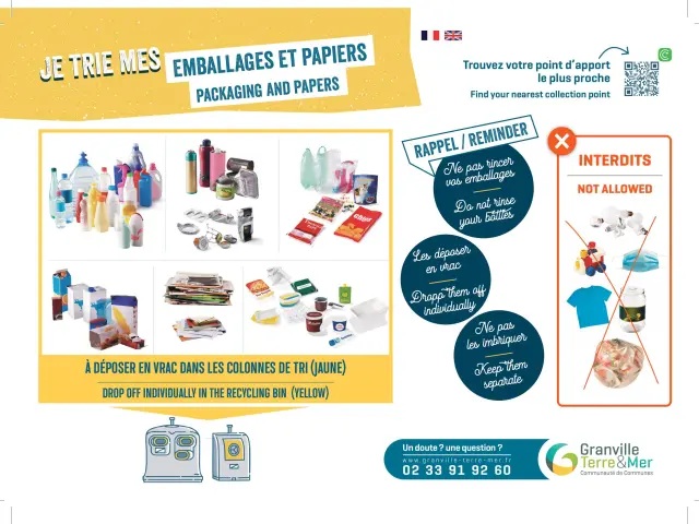 Sticker Dechets Emballages Papiers