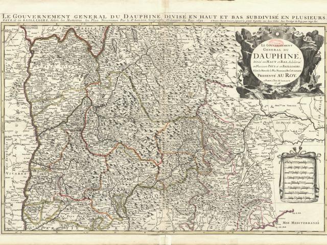 Carte du Dauphiné de 1696