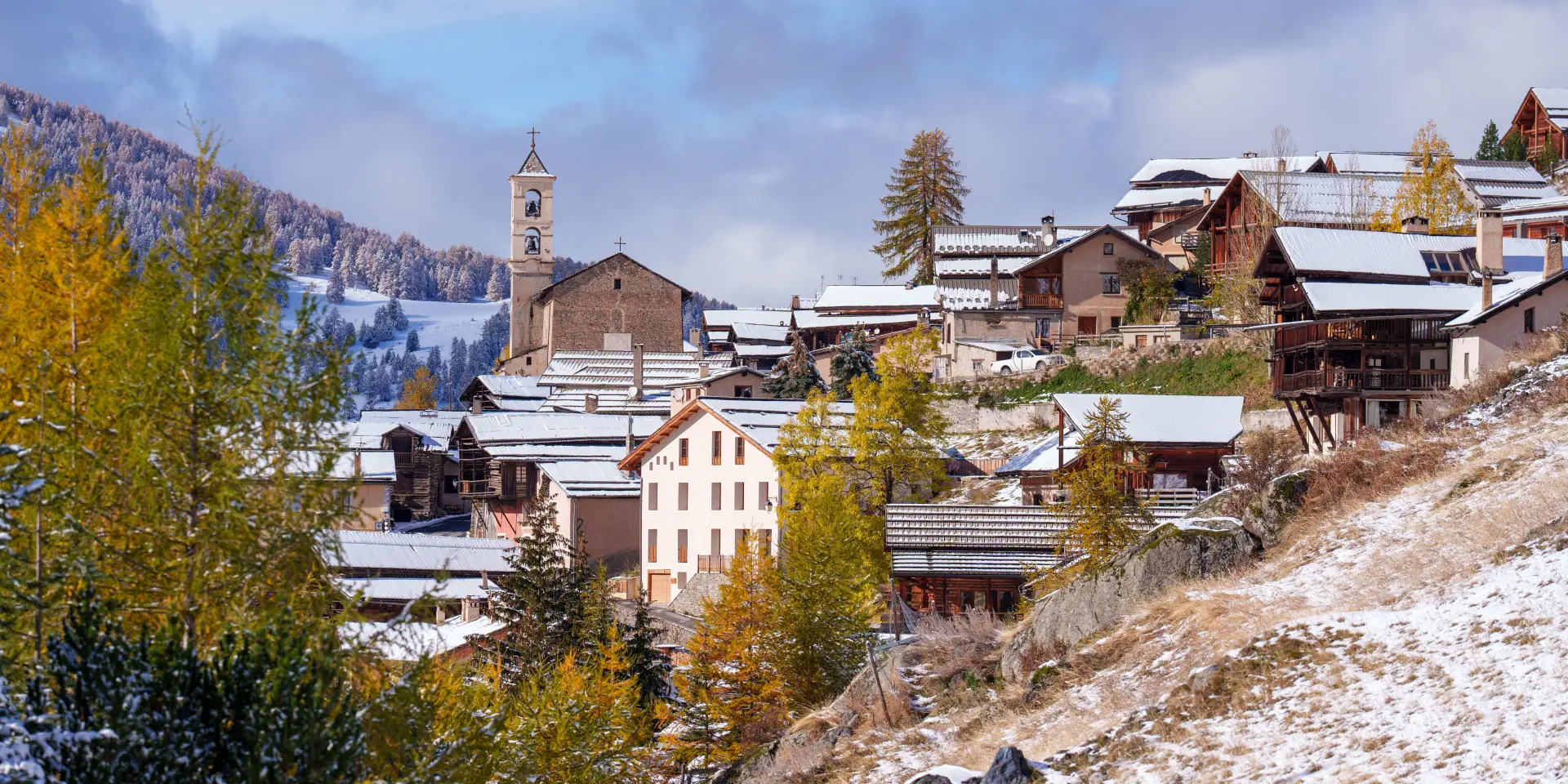 Saint-Véran aux premières neiges