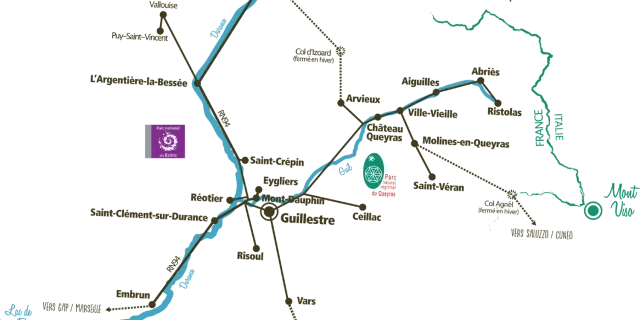 Carte Queyras Guillestrois