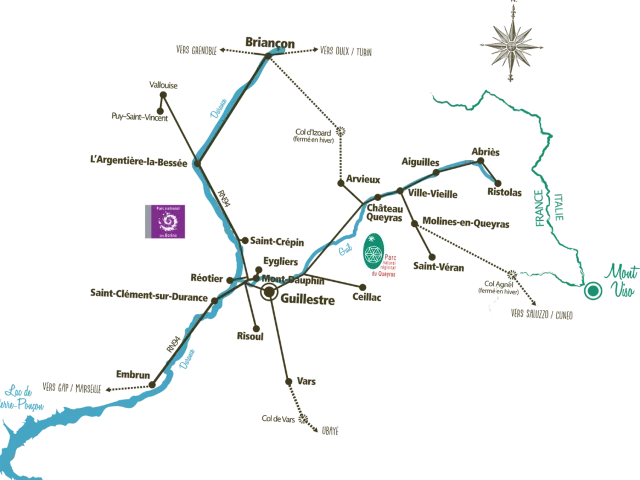 Carte Queyras Guillestrois