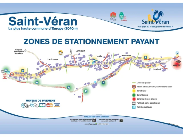 Saint Veran Plan Zone De Stationnement
