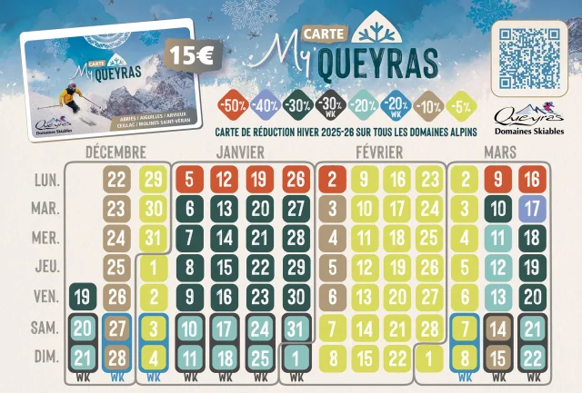 Calendrier Carte My Queyras 2025 2026