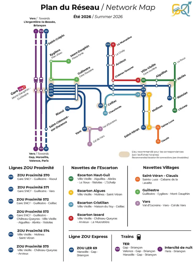 Guide Mobilite Queyras Guillestrois Carte