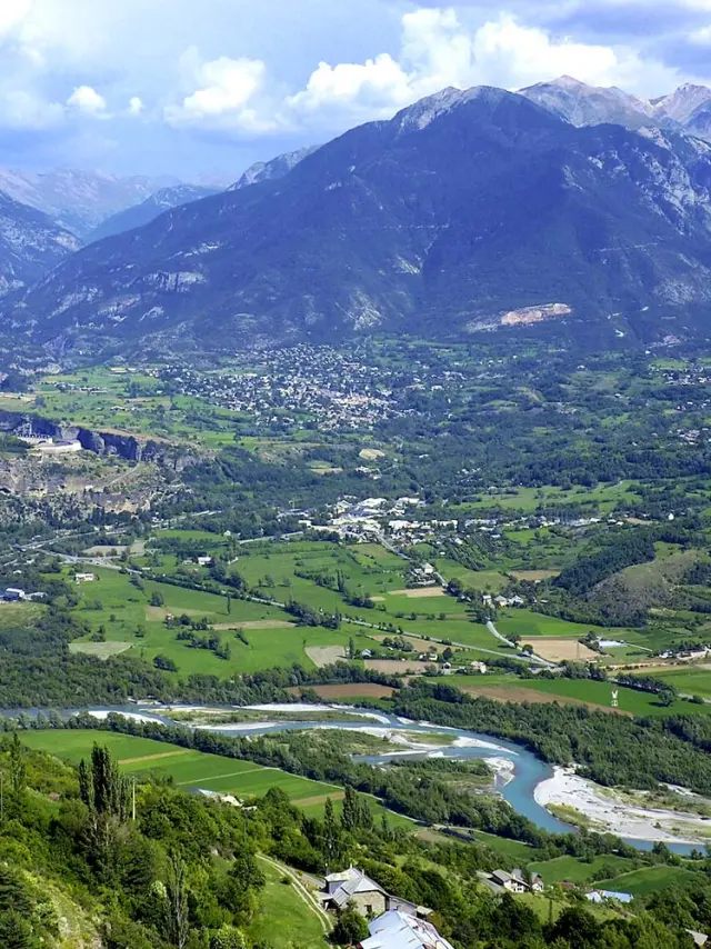 Confluent Guil Durance Depuis Reotier