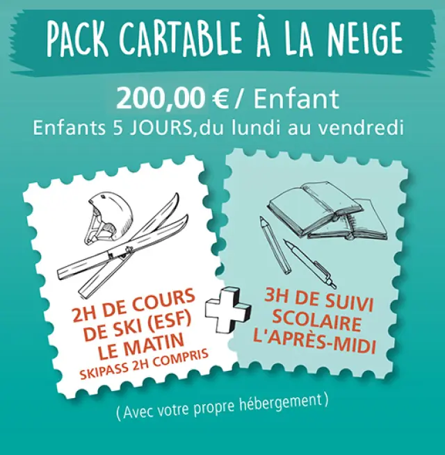 Pack Cartable A La Neige Ceillac