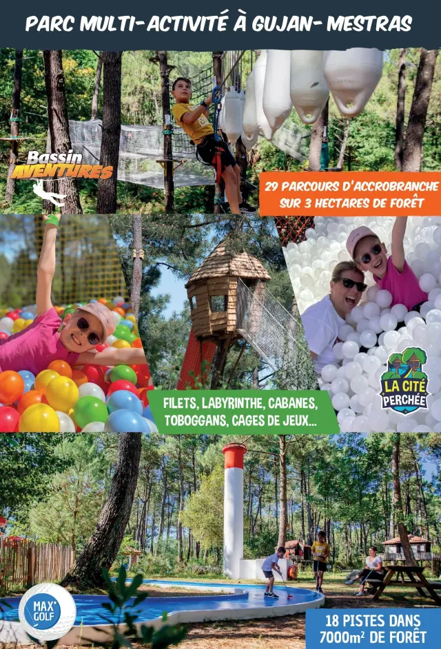 Pub Bassin Aventure Max Golf La cité Perché 2026