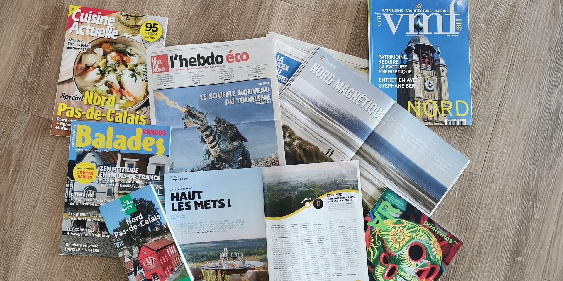 Hauts-de-France Tourisme, Retombées Presse