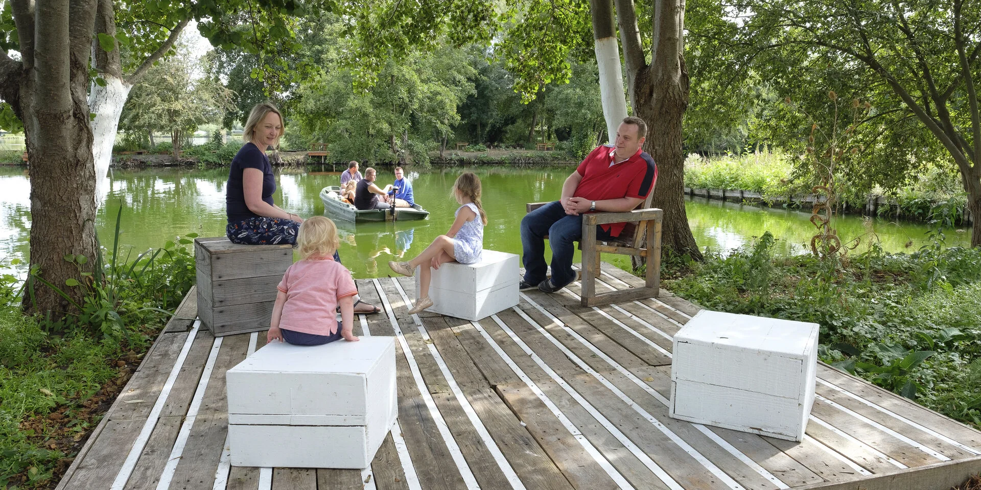 Amiens, festival des hortillonnages, famille