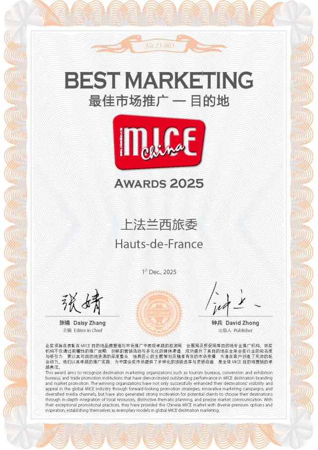 Best Destination Marketing Mice China Expo 2025