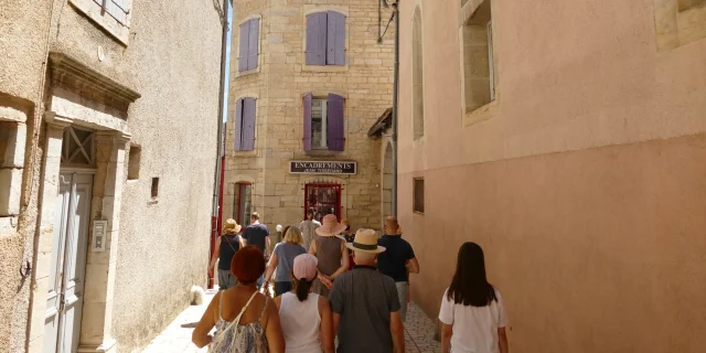 Un groupe participe à une visite du patrimoine animée par une guide conférencière - Vesoul - Val de Saône