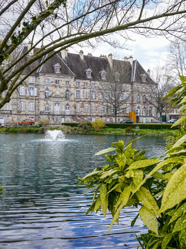 Étang au pied de la sous-Préfecture de Lure - Vosges du Sud