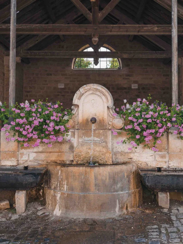 Lavoir Mircine de Jussey - Le lavoir est fleuri - Vesoul - Val de Saône