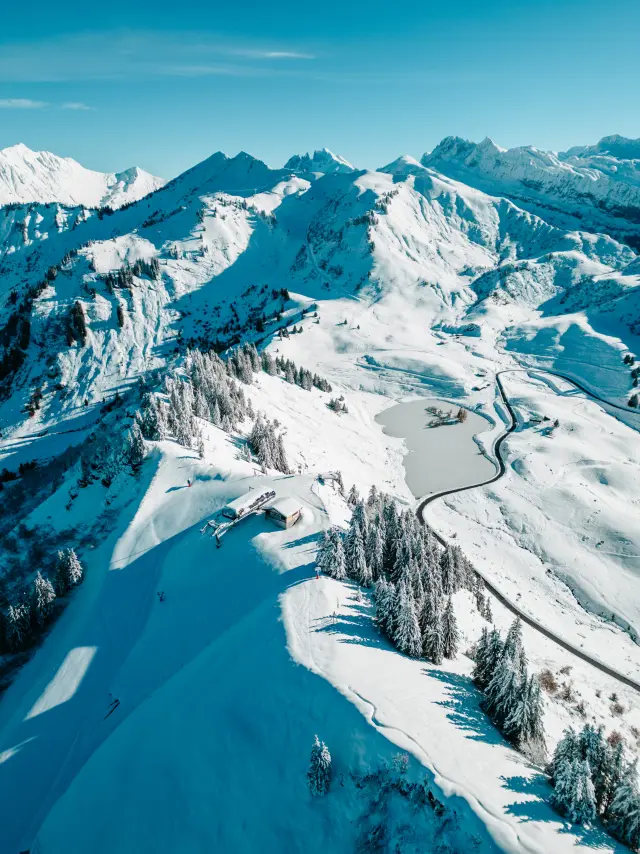 Paysage Neige Les Gets