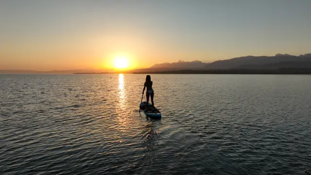 Paddle sur le lac Léman