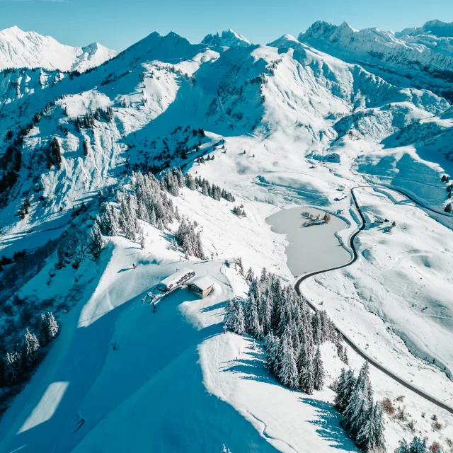 Paysage Neige Les Gets