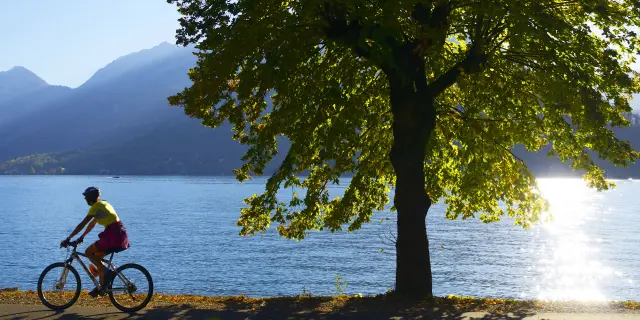 Vélo au bord du Lac d'Annecy