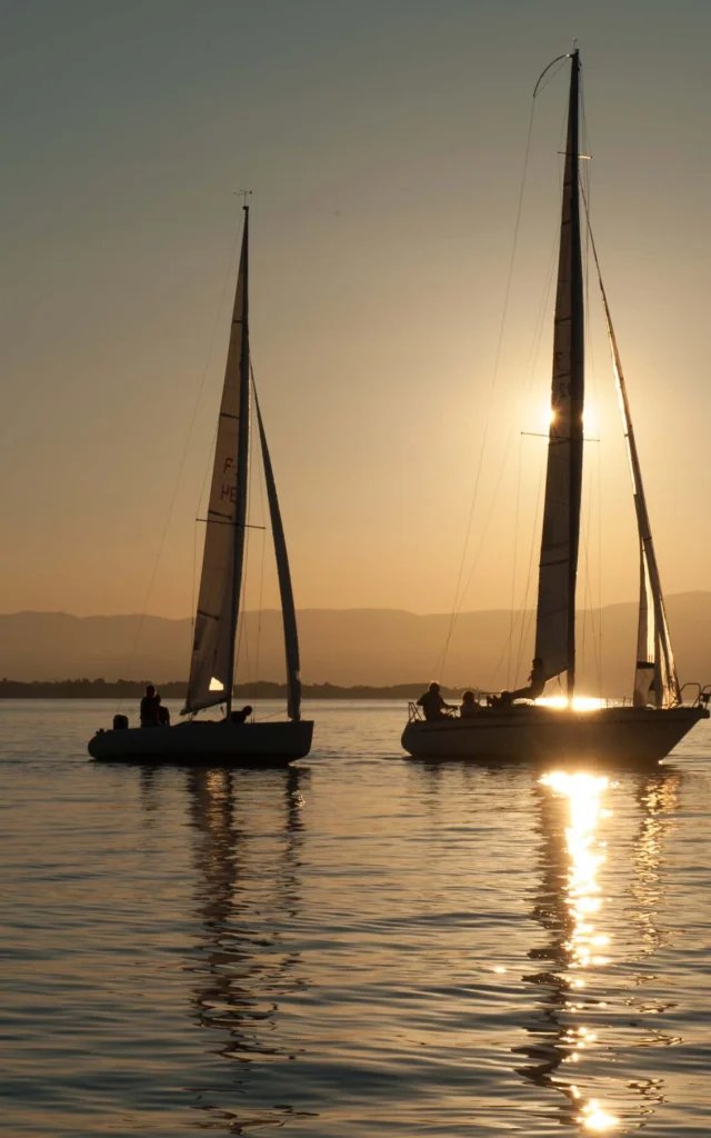 Bateaux sur le lac Léman