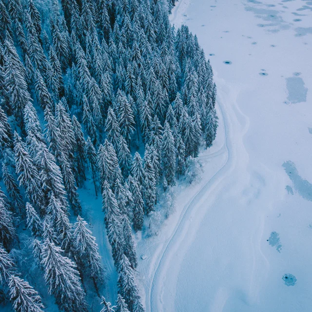 Lac Montriond Hiver