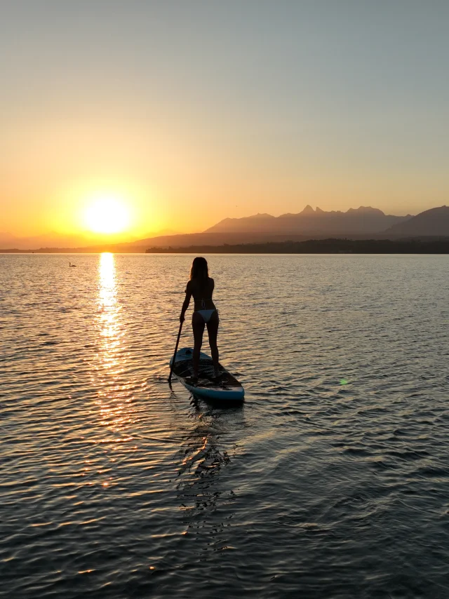 Paddle sur le lac Léman