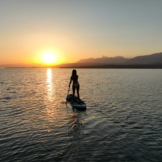 Paddle sur le lac Léman