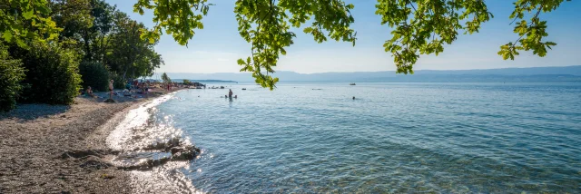 Plage Chantrell sur le lac Léman