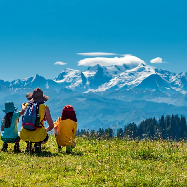 Randonnée à Praz-de-Lys Sommand vue sur le Mont-Blanc