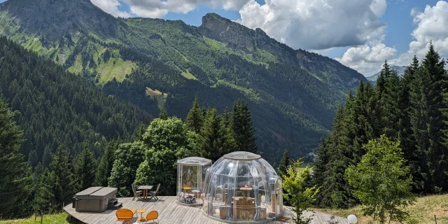 Hébergement bulles des mines d'or Morzine