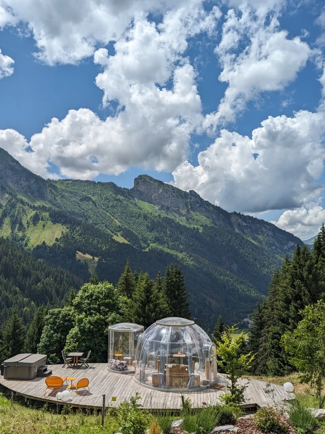 Hébergement bulles des mines d'or Morzine
