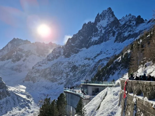 Train du Montenvers vue Mer de Glace