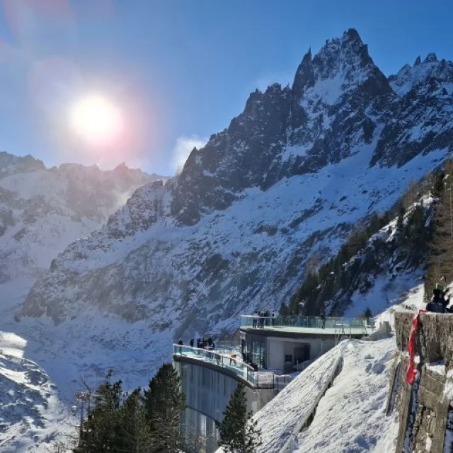 Train du Montenvers vue Mer de Glace