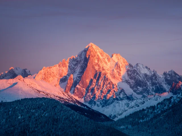 Vue des pistes soleil Combloux