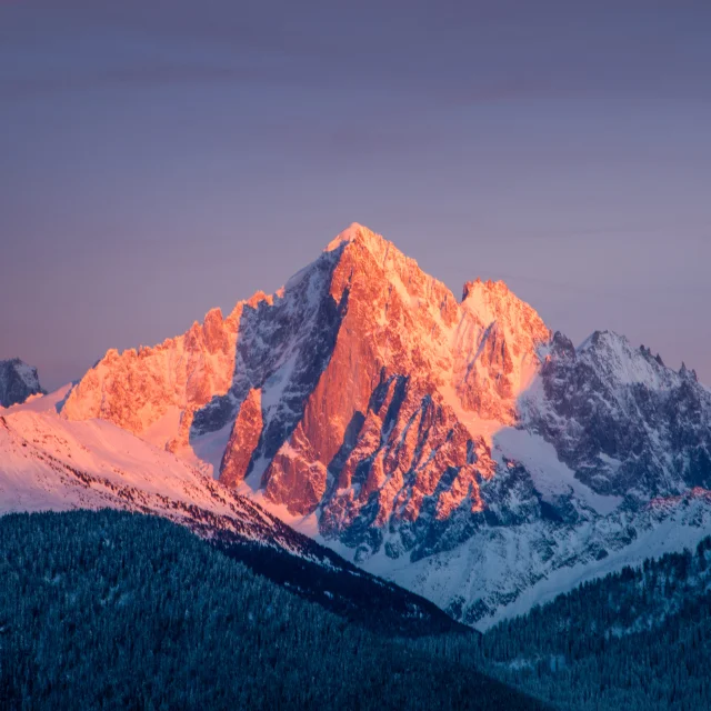 Vue des pistes soleil Combloux