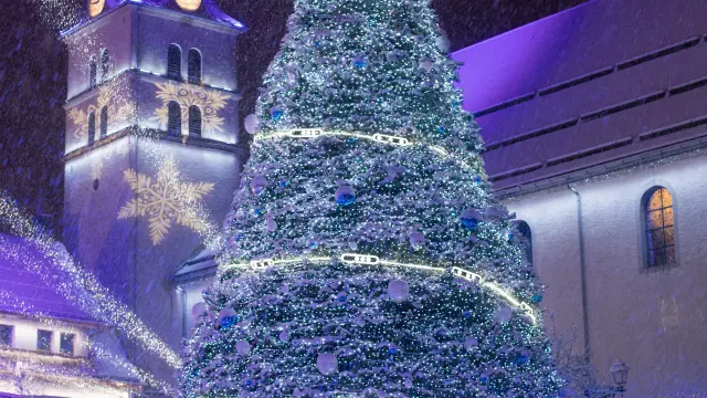 Illumination sapin Megève