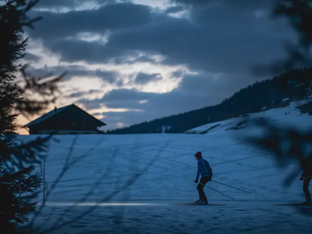 Ski De Fond Glieres Nocturne En Haute Savoie @haute Savoie Nordic 2022 10