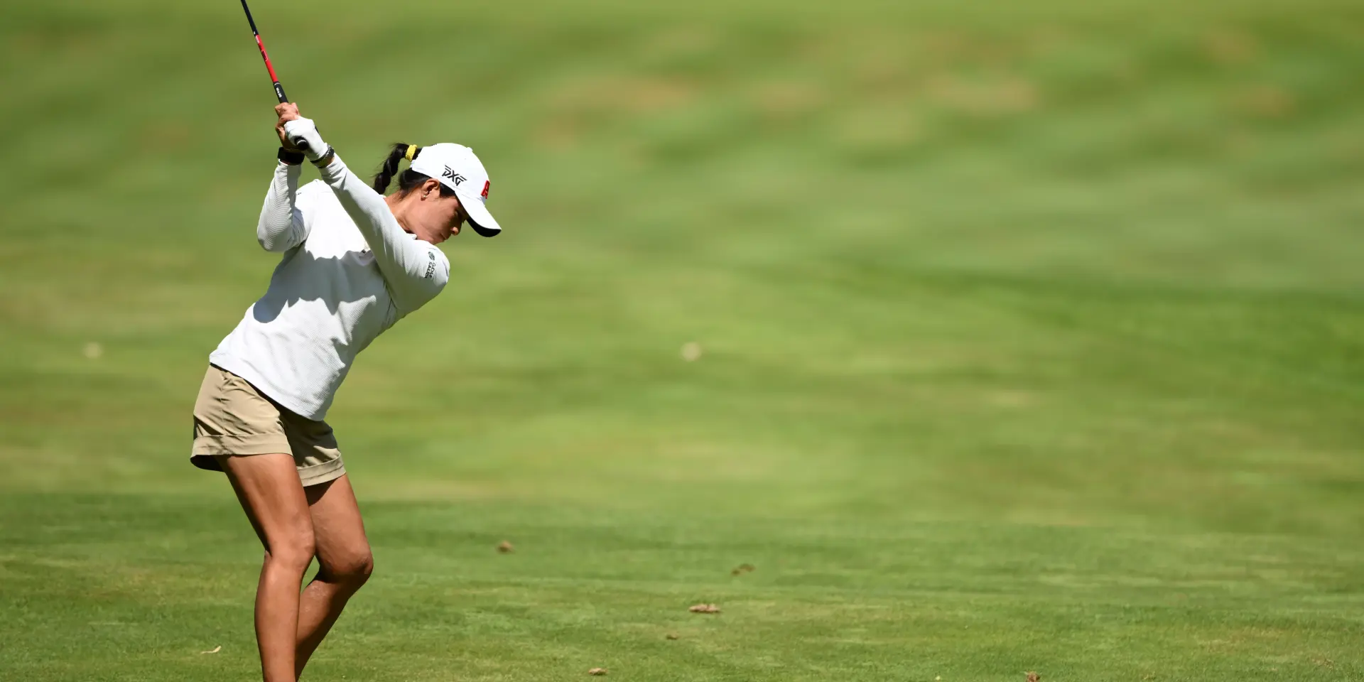 Celine Boutier (FRA) competes during the practice round of the Amundi Evian Championship 2025, at Evian Resort Golf Club, in Evian-Les-Bains, France, on July 8, 2025, Photo Philippe Millereau / KMSP