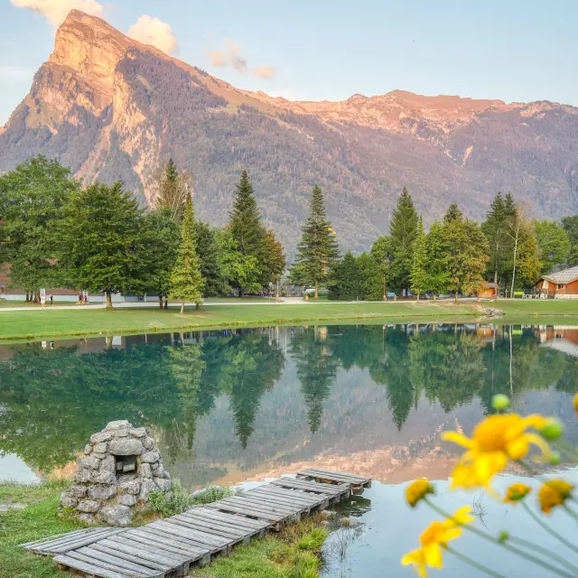 Le Criou au lac aux Dames Samoens