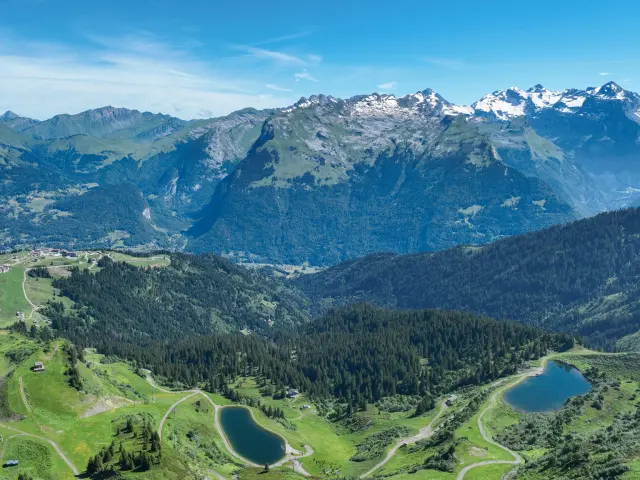 Vue drone Lac des Gouilles Rouges